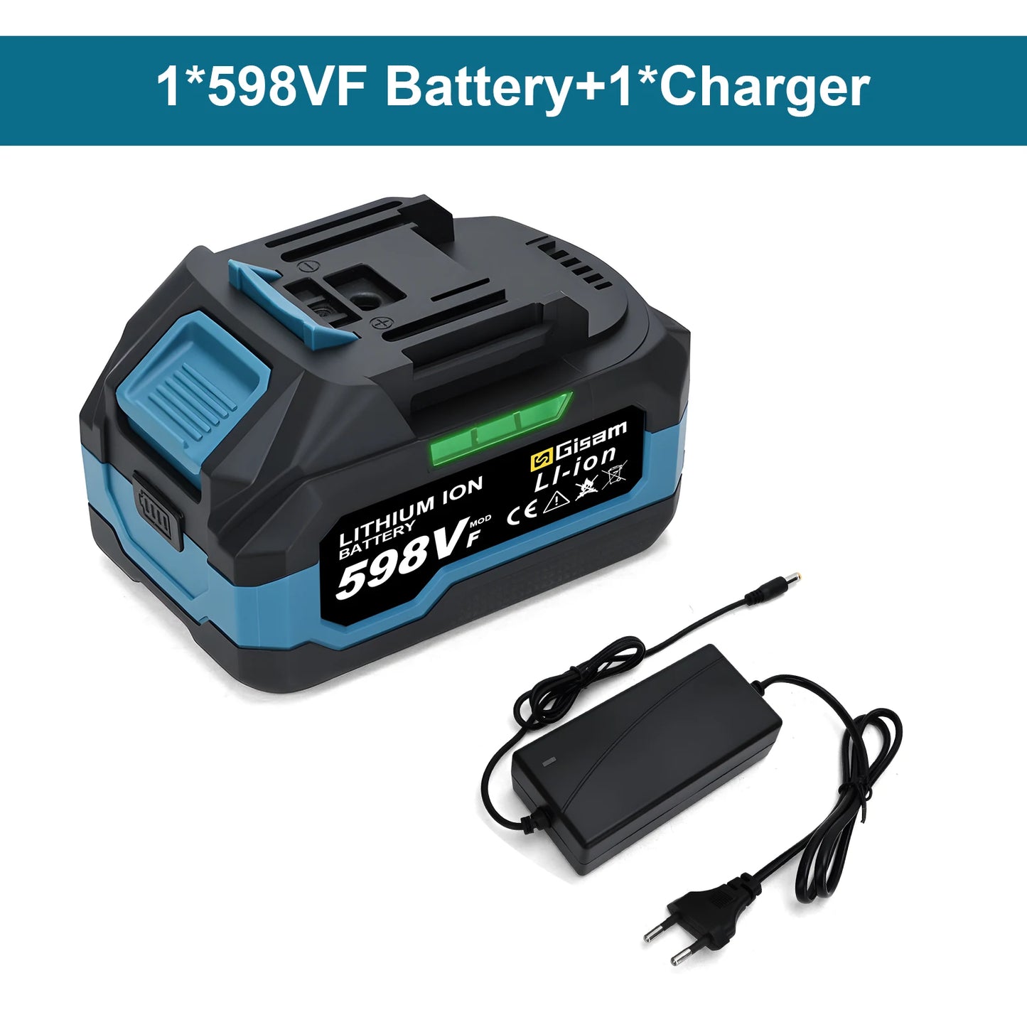 Gisam 4.0AH 4.5AH Rechargeable Lithium-Ion Battery for Cordless Dirll/Brushless Wrench/Screwdriver for Makita 18V Battery pins