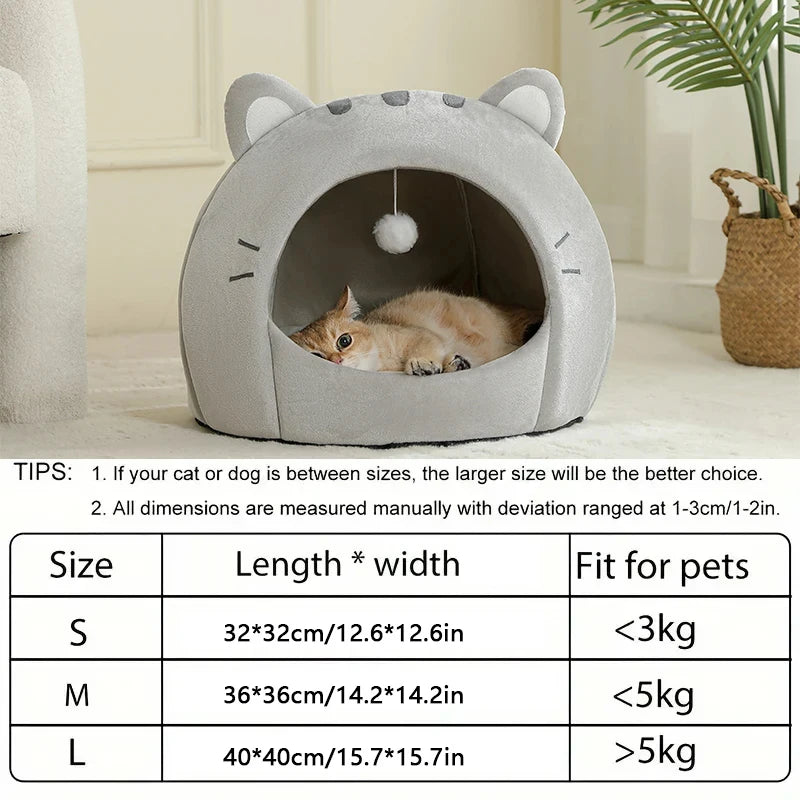 Super Warm Cat House - Kitten Cave Cushion and Small Dog Tent Bed - photo 5