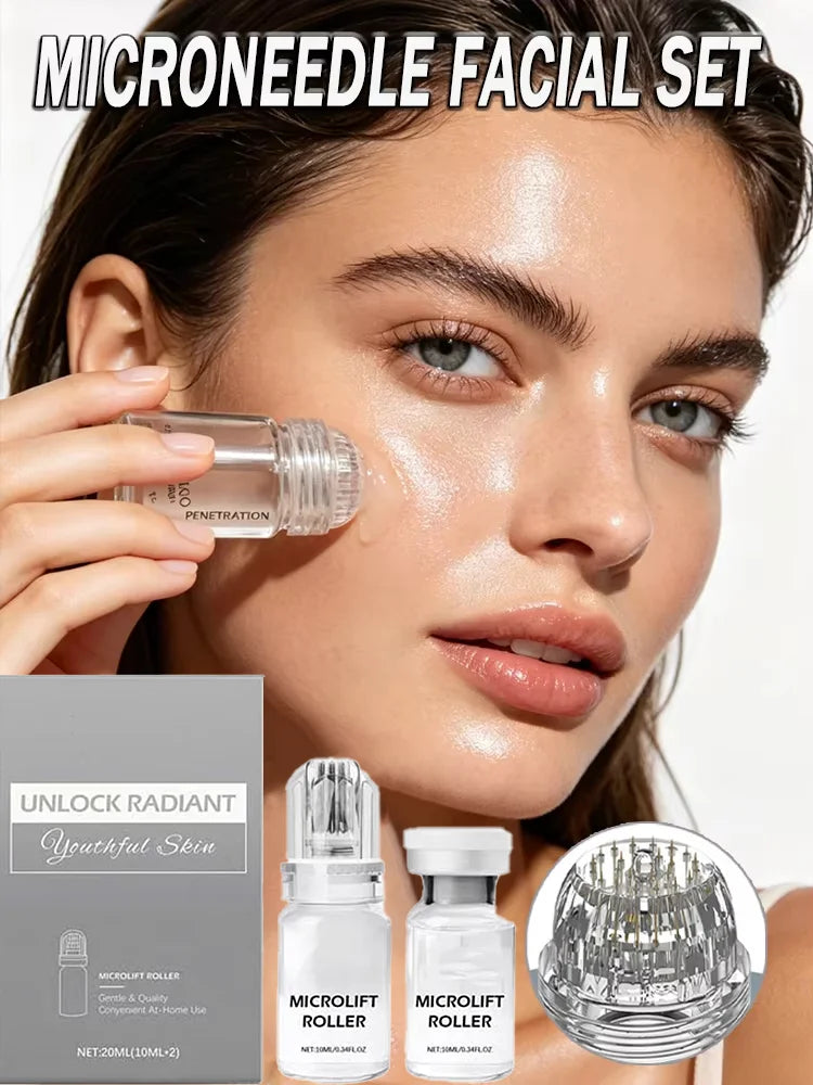 Micro Infusion Serum Kit 0.25mm Needle At Home Facial Beauty Tool Radiant Smooth Revitalizing Skin Care