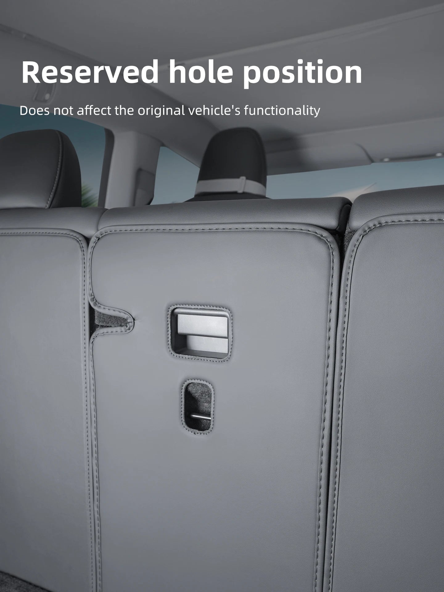 Rear seat backrest protection pad For Tesla Model Y Juniper Trunk Rear Seat Back Cover Backrest Protector Cover Protection Mat