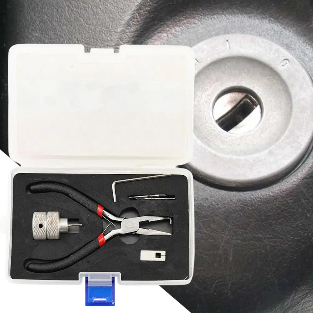For Honda Ignition Car Lock Pin Removal Extractor Repair Tool Kit Peg Puller Box Ignition Lock Dowel Pin Removal Tool Kit Repair
