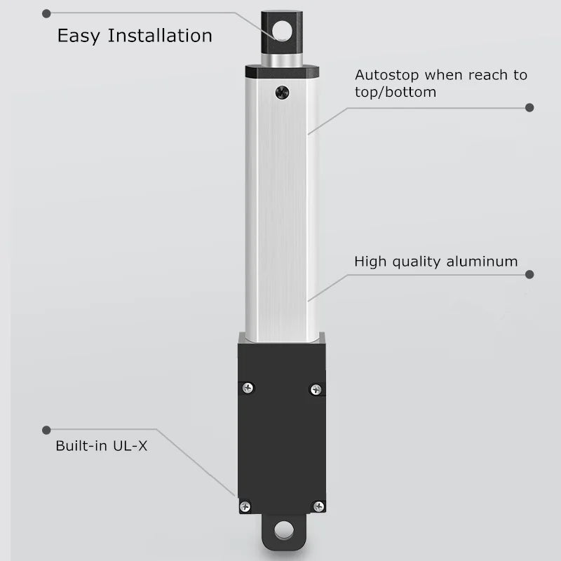 DC6V 12V 24V Small Linear Actuator 150MM/S 200MM Force 33Lbs Electric Motor For Cabinets Window Opener Robitcs With Free Bracket