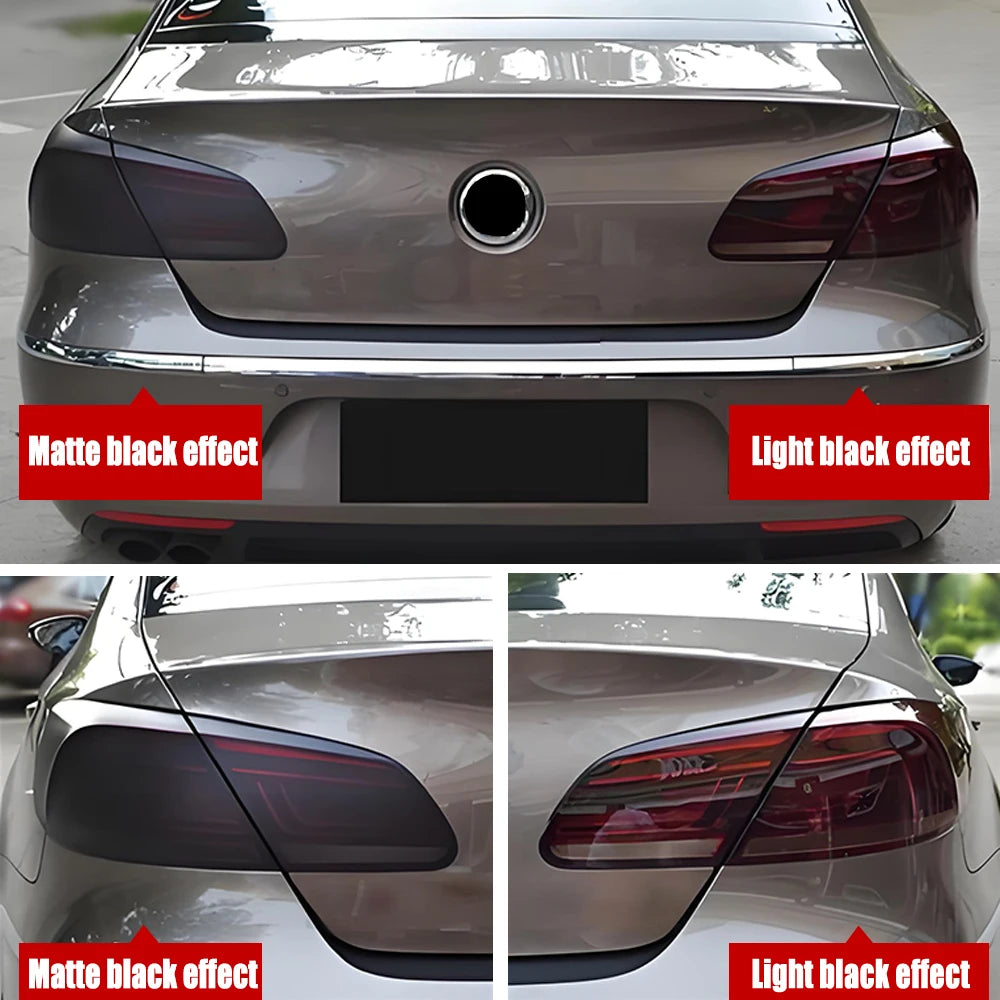 30cm Car Headlight Taillight Smoke Black PVC Films Car Vinyl film Tint Headlight Taillight Wrap Cover Sticker for Car Accessorie