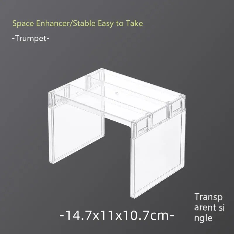 Clear Expandable Cabinet Organizer - Spice and Dish Divider Shelf - photo 5