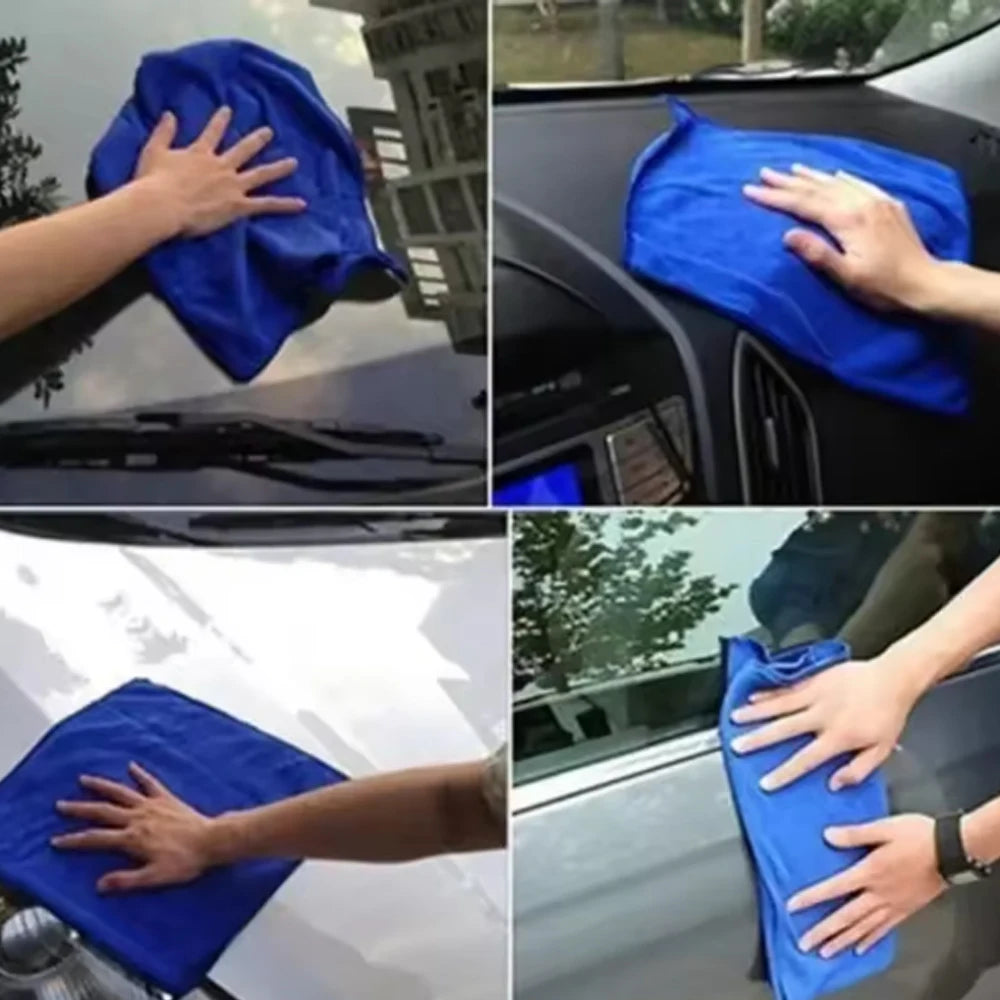 20PCS General Soft Microfiber Auto Cleaning Towels 30*30 Multifunctional Car Detailing Towel Automotive Washing Dry Cloth