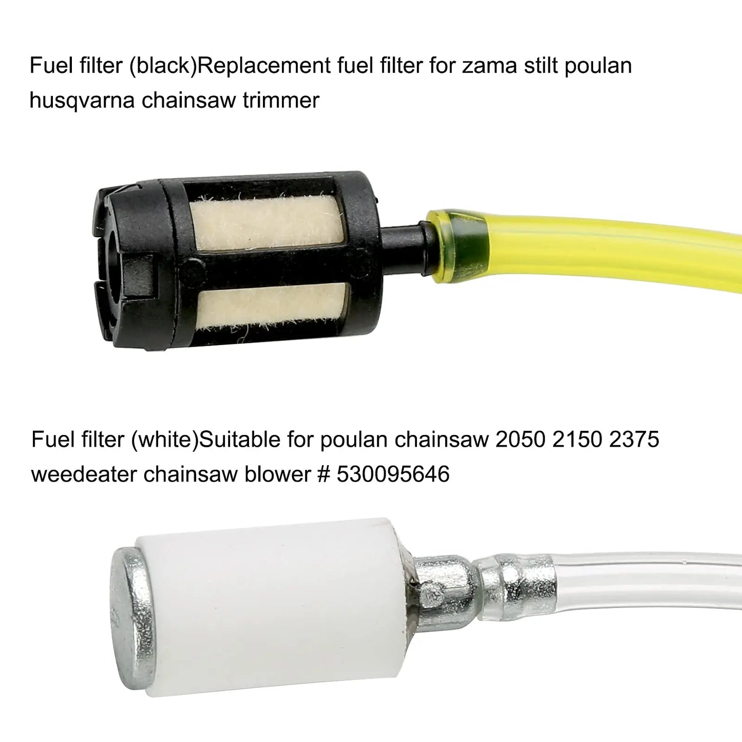 1Set Fuel Line Hose Fuel Filter 2mm/2.5mm/3mm Tube Fuel Primer-Bulb Garden Chainsaws Blowers Trimmers Lawn Mower Accessories