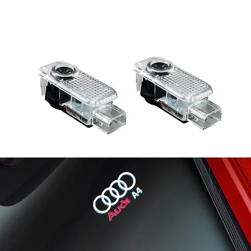 LED Door Projector Welcome Light for Audi A1/A3/A4/A5/A6/A7/Q2/Q3/Q5/Q7/Q8/S3-S8/TT/RS