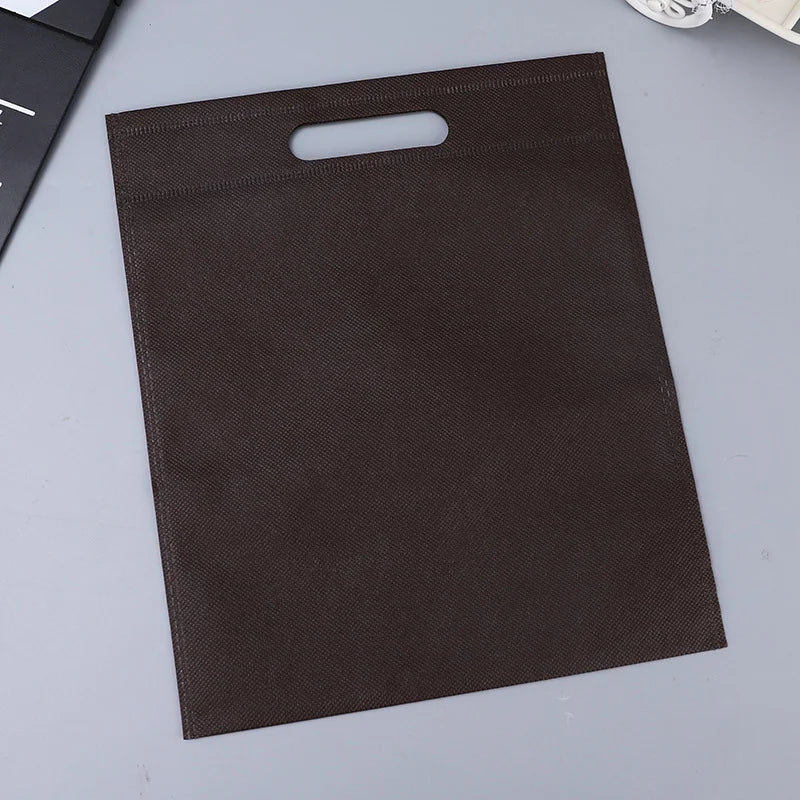 50pieces Nonwoven Storage Bags Eco-friendly and Reusable Nonwoven Shopping Bags Gifts Promotional Tote Bags