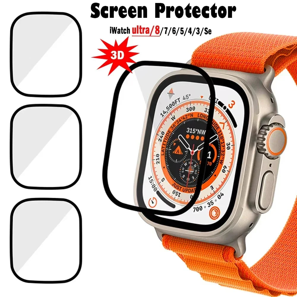 1-5PCS Screen Protector for Apple Watch 10 9 8 7 6 5 40MM 41MM 42MM 44MM 45MM 46MM Not Tempered Glass Film IWatch Ultra 2 49MM