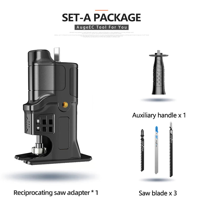Portable Reciprocating Saw Adapter ,Electric Drill To Electric Saw for Wood Metal Cutting Tool with Saw Blade