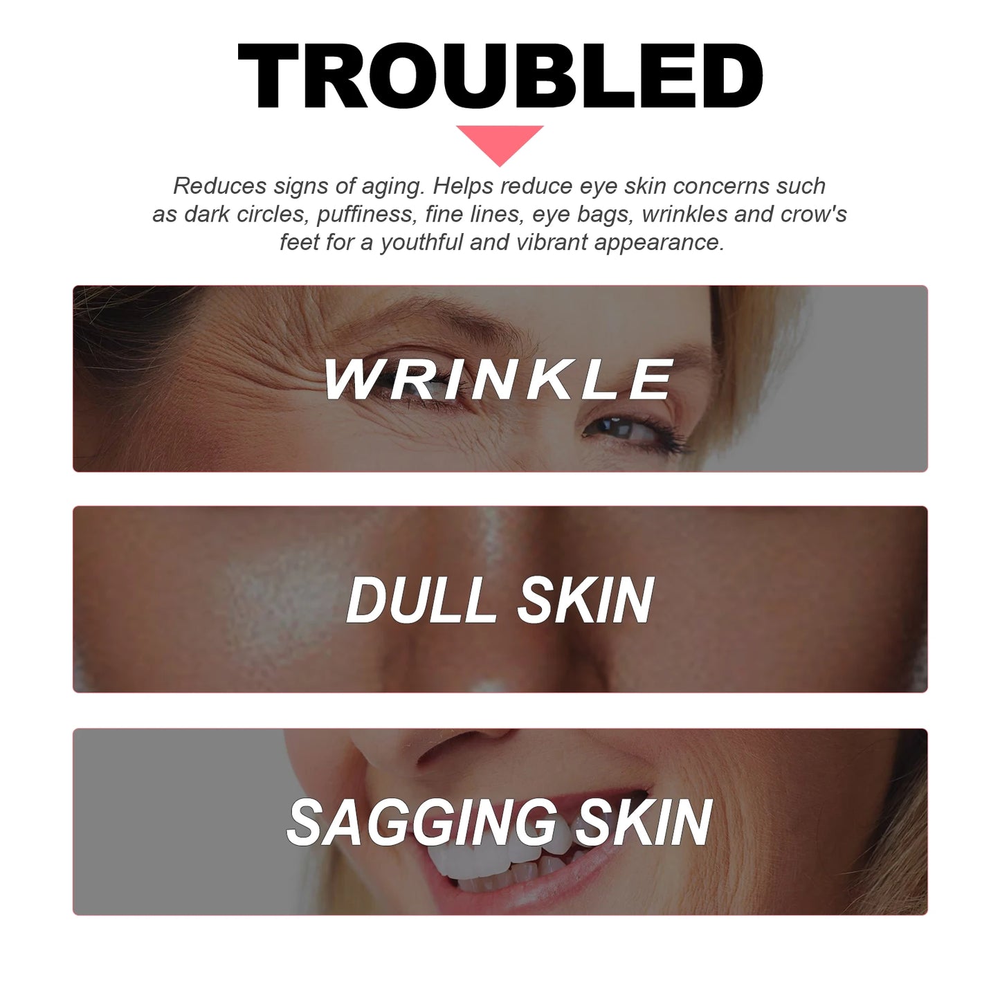 Retinol Eye Cream Wrinkle Remover Lightening Dark Circles Lifting Firming Skin Instant Eye Repair Serum Stick for Women Eye Care