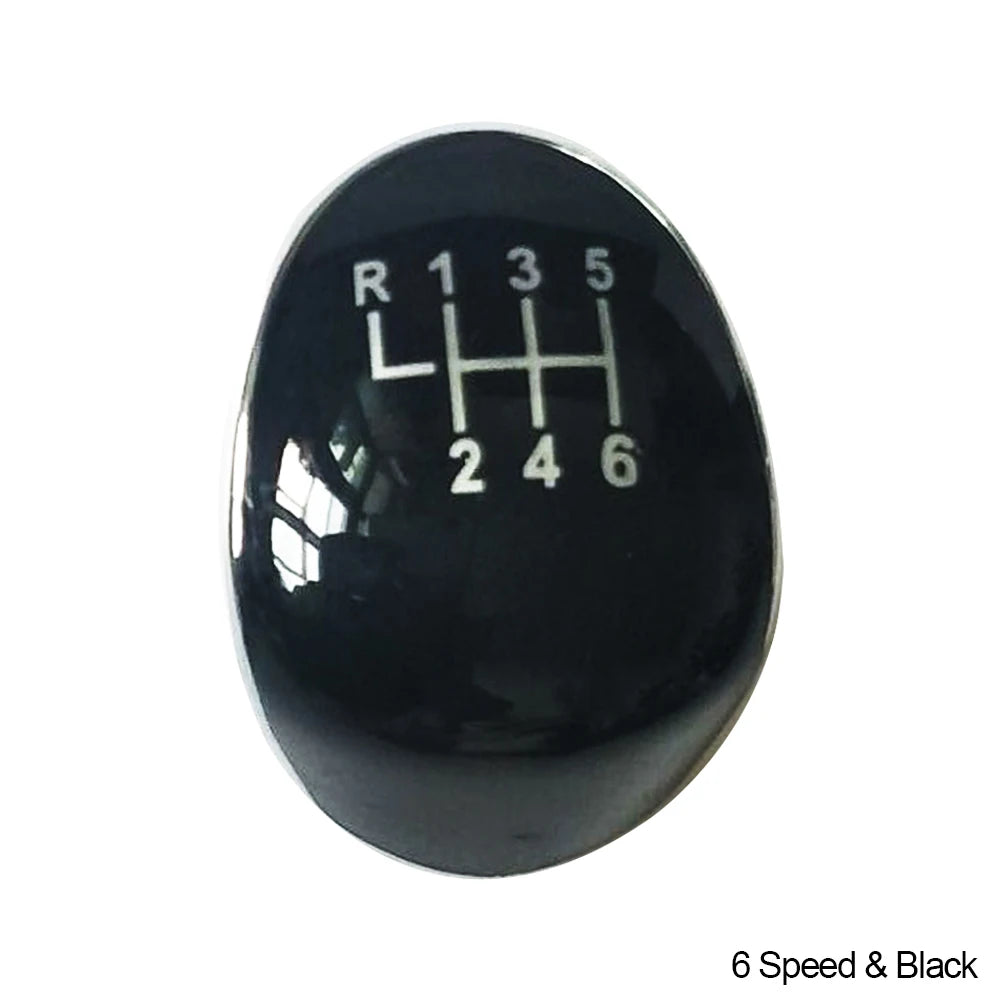 Car Gear Shift Knob Cap Top Cover Emblem 5/6Speed for Ford Focus MK2 MK3 Fiesta MK7 Transit Connect Kuga C-max FL B-max S-max