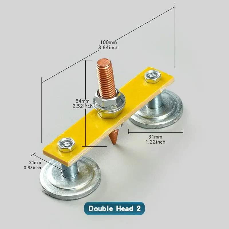 1pc Welding Magnet Head Magnetic Welding Ground Clamp Holder Fixture Strong Welder Sheet Metal Repair Machine Ground Wire Clamp
