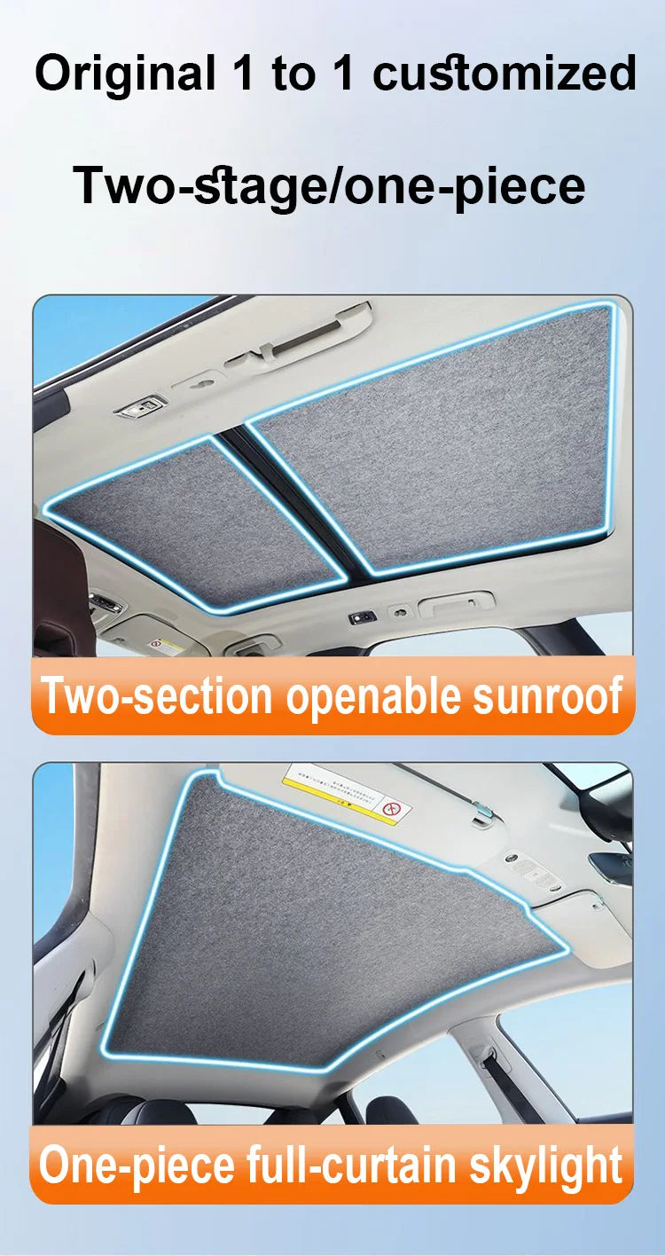Sunroof Sunshade Insulation Visor for Ford F-150 Raptor 2021–2026 (2-Pack)