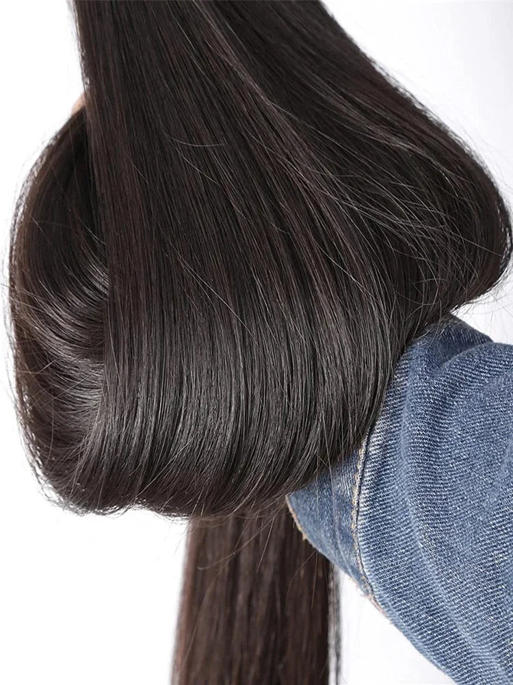 30 40 Inch Bone Straight Bundles Deal Brazilian Virgin Human Hair 3 4 Bundles Raw Hair Extensions Natural Color Remy