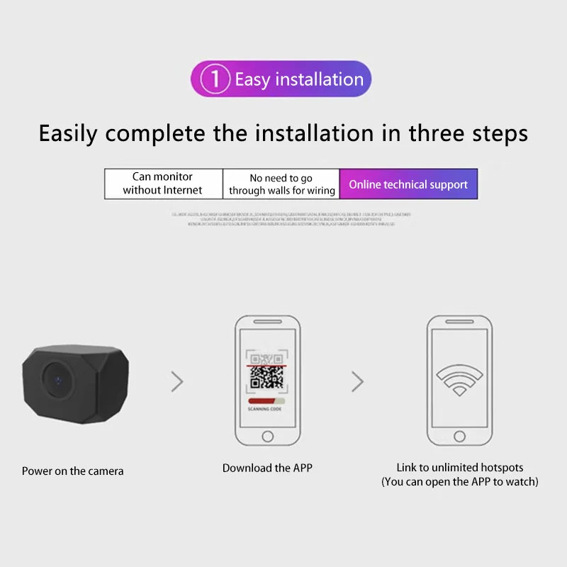 4K WiFi Indoor Security Camera — Smart Home Monitor with App