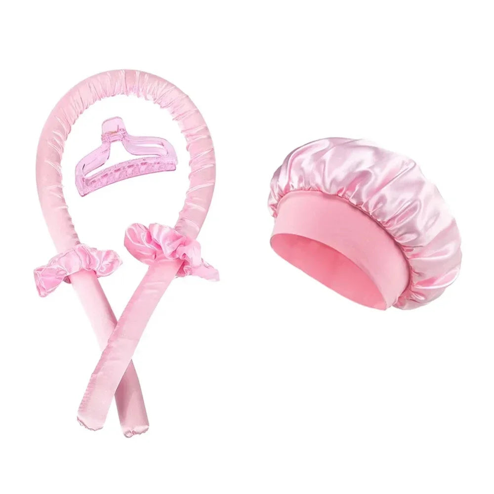 Heatless Curling Rod Night Cap No Heat Ribbon Lazy Hair Curlers Headband Hair Rollers Sleeping Soft Headband Hair Styling Tools