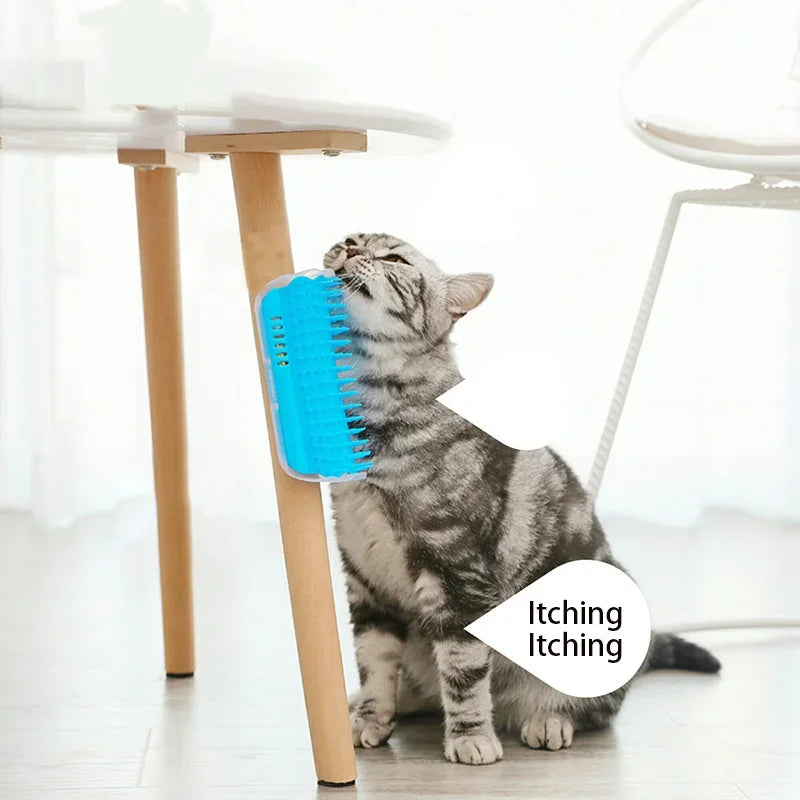 New Pet Cat Corner Scrubber Massager Cat Scratching Scratching Scratcher Cat Brush Comb Massage Corner Brush Pet Supplies