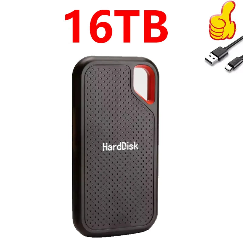 Portable SSD 1TB Original High Speed Hard Disk 4TB External Hard Drive 256TB USB3.1 Solid State Disk for Laptop/Phone/MAC/PC