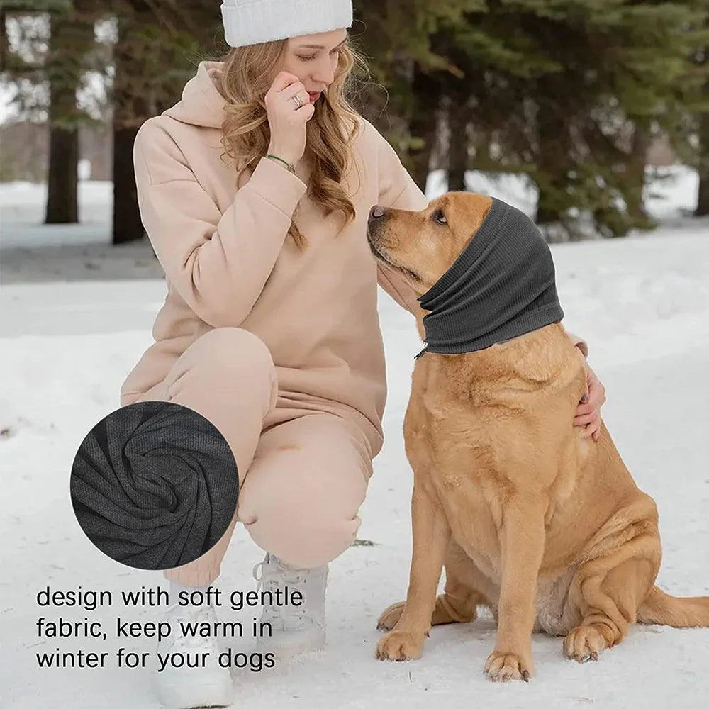 Pet Ear Muffs Snood - Stretchy Knit Head Wrap for Cats and Dogs - photo 4