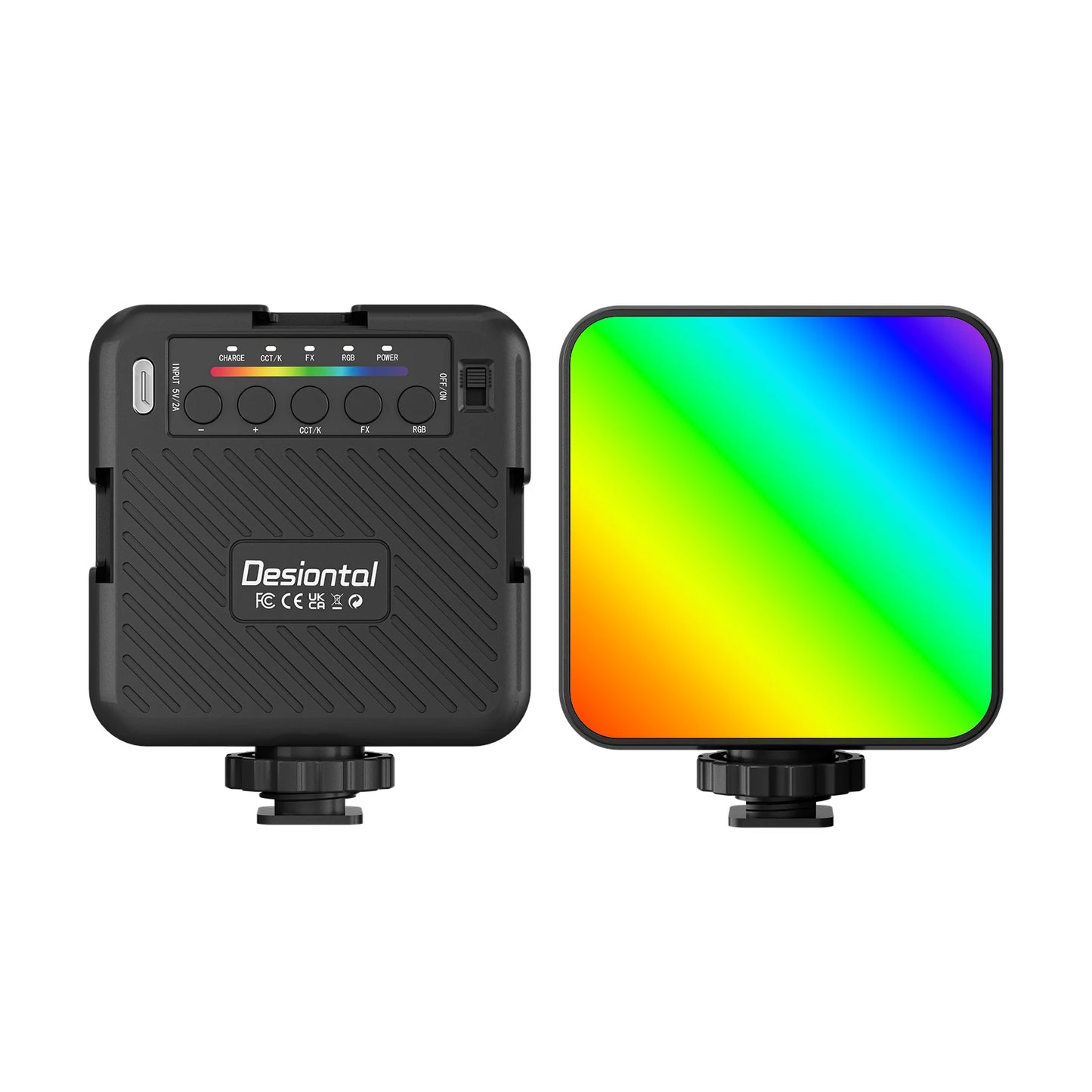 X1 RGB Video Lights Mini LED Camera Light 3000mAh Rechargable LED Panel Lamp Photo Video Lighting for Youtube Tik tok