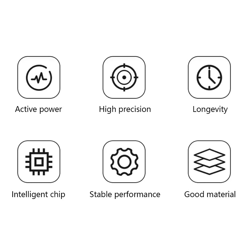 6IN1 Din Rail AC Monitor 110V 220V 380V 100A Voltage Current Power Factor Active KWH Electric Energy Frequency Meter