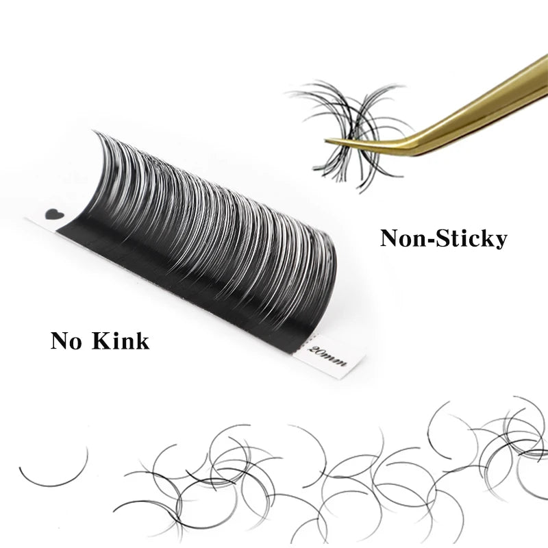 Winky Beauty Individual Eyelash Extension B/C/CC/D/DD Faux Mink Cilias Soft Eye Lash Extension 3D Russian Volume Lashes Makeup
