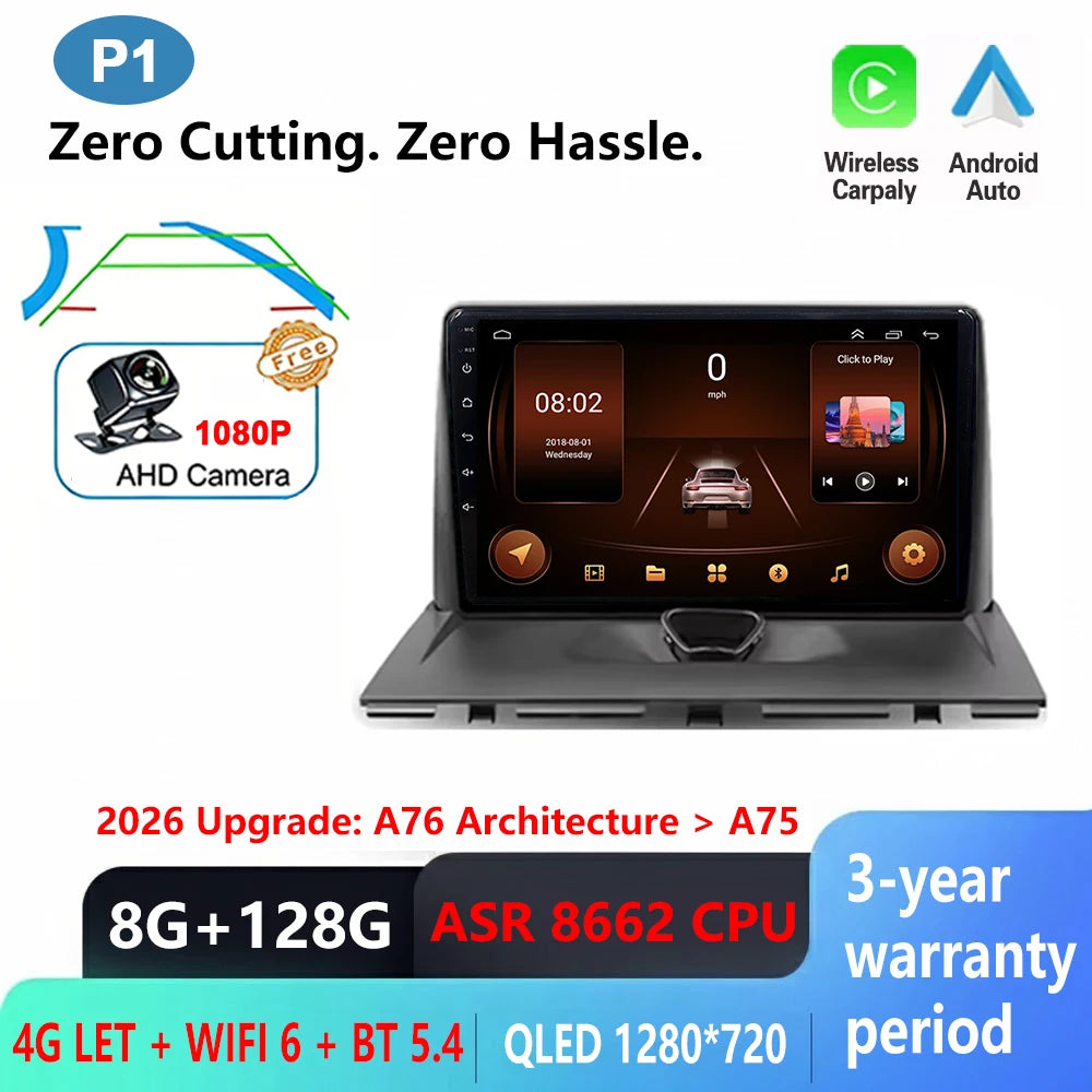 Android 16 Car Radio For Peugeot Expert 2 For Citroen Jumpy For Fiat Scudo For Toyota Proace 2007-2017 WIFI No 2Din Touch Screen