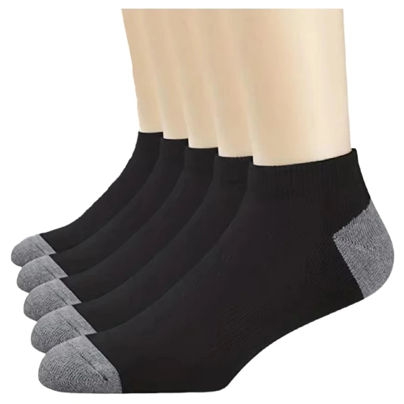 Men's Cotton Blend Crew Socks, 5 Pairs