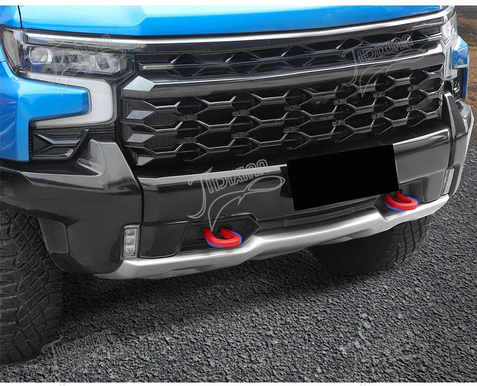 JIDIXIAN Fit for Chevrolet Silverado for GMC Sierra 2014-2026 Car Exterior Front Bumper Trailer Tow Hook Protective Cover