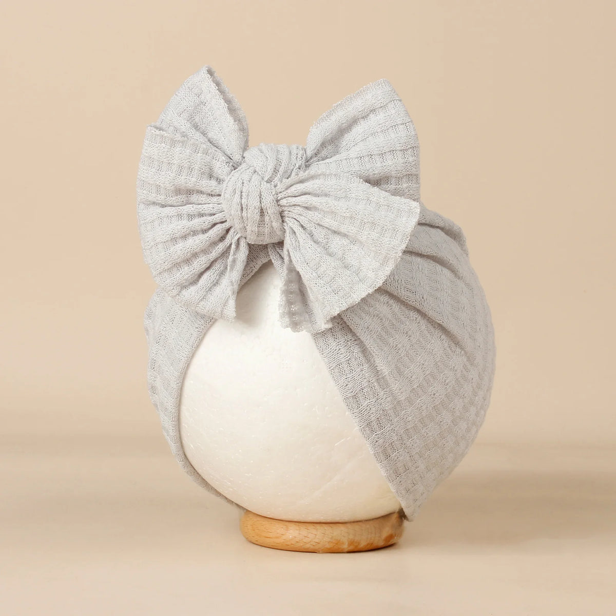 Baby Girl Bow Knit Turban Hat - Soft Newborn Beanie - photo 7