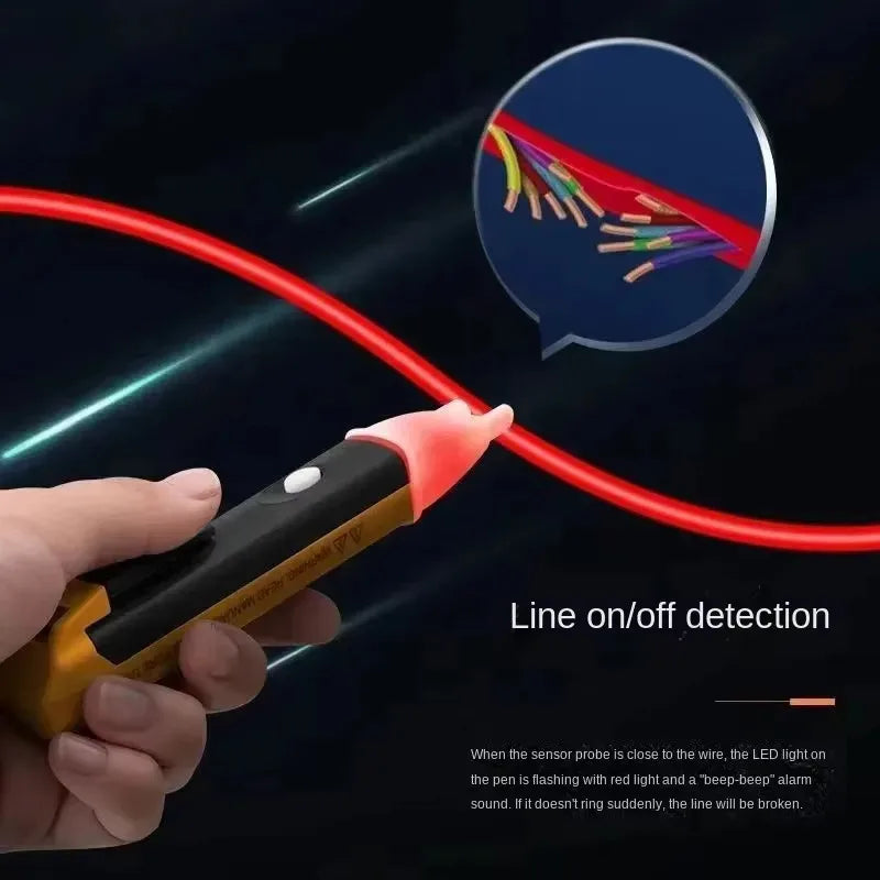 Non-contact Induction test Pencil 90-1000V Tester Electrical Socket Wall AC Power Outlet Voltage Detector Sensor Tester Pen LED