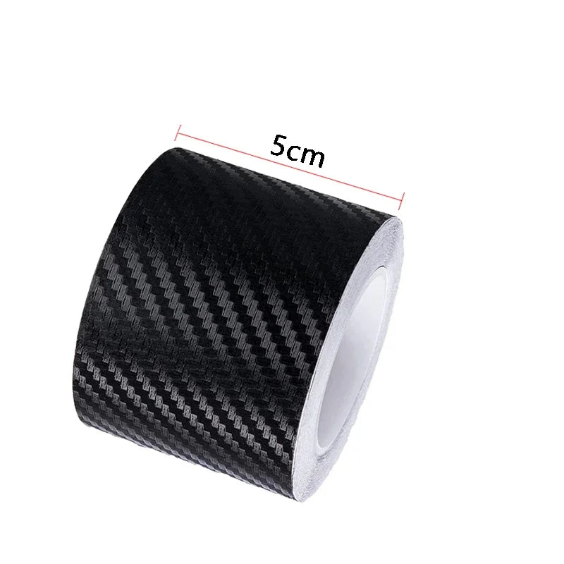 Nano 3D Carbon Fiber Car Door Sill Protector Strip – Waterproof Bumper Tape & Body Protection Film 1–10M