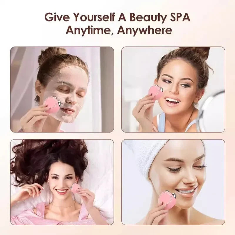 2026 Face Lifting Machine Facial Massager Microcurrent Roller Skin Tightening Rejuvenation Beauty Charging Facial Anti Wrinkle