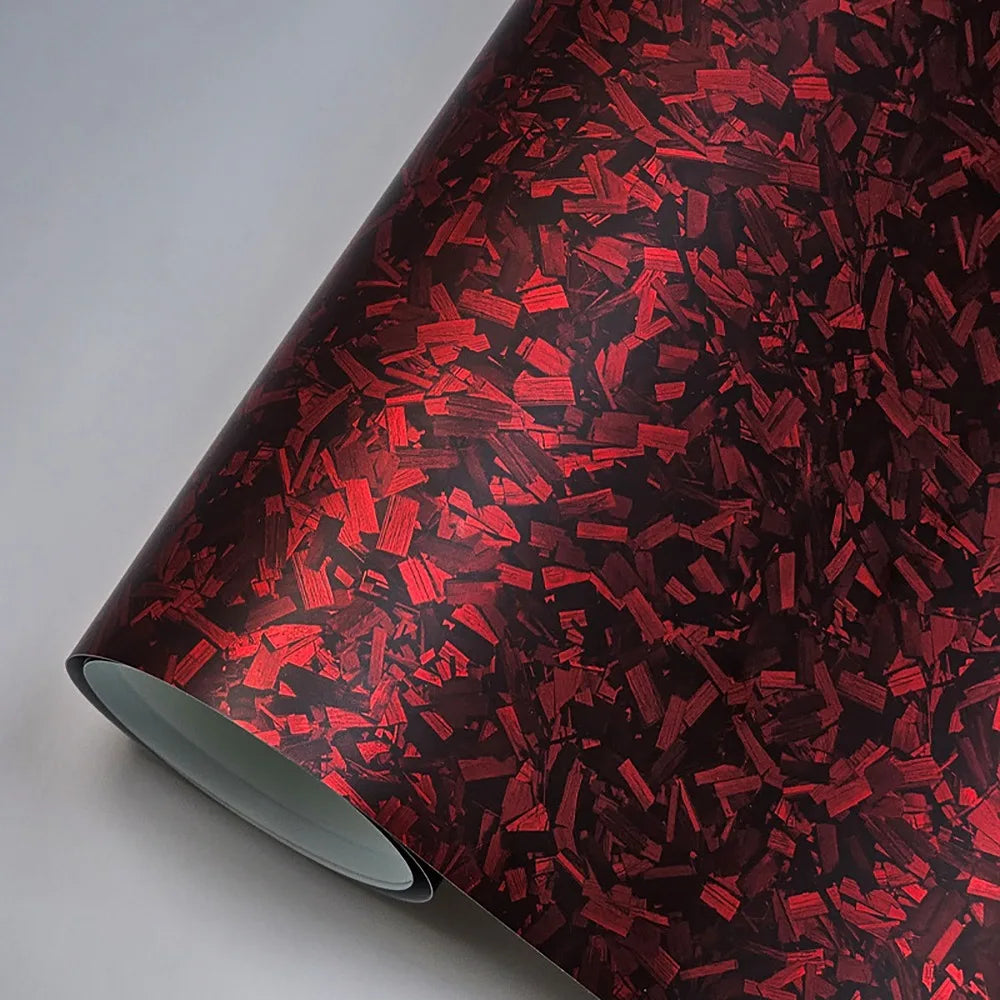 Carbon Fiber Vinyl Wrap Film – 3D/6D Matte & Gloss Forged Carbon Sticker for Car & Motorcycle (50x30cm)