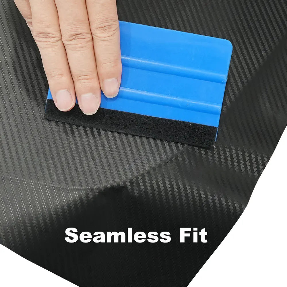 3D Carbon Fiber Black Vinyl Wrap Car Motorcycle Adhesive Vinyl Body Wrapping Film PVC Styling Auto Decal Car Accessories