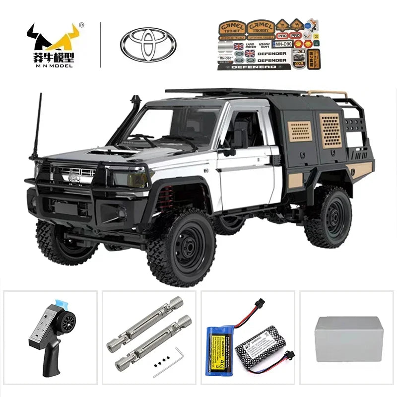 The New MN MN82s MN82 Genuine Toyota LC79 Pickup Remote Control Mode Four-wheel Drive Off-road Mountain Bike Toy Christmas Gift
