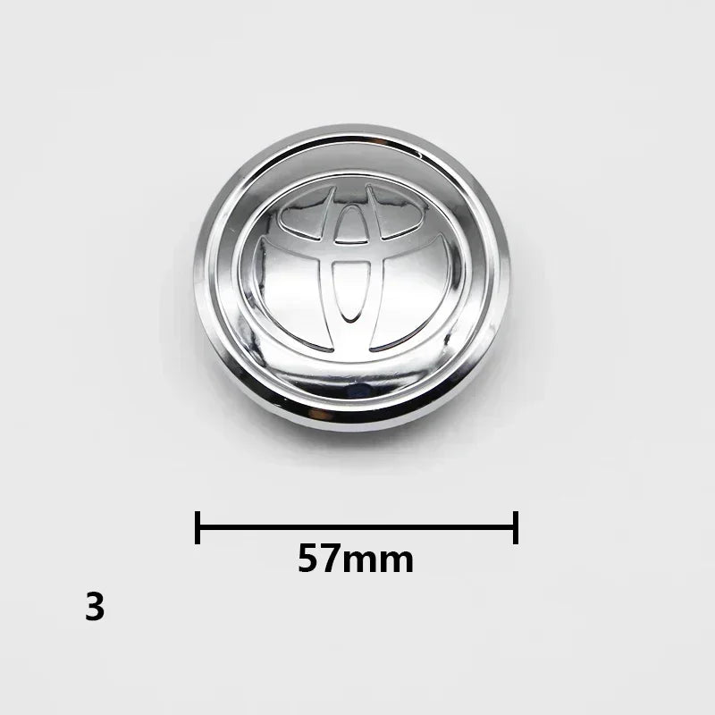 4pcs 57mm/62mm Car Tyre Wheel Center Hub Cap Badge Logo Rim Emblem For Toyota Corolla Camry Yaris CHR Rav4 Auris Verso Avalon