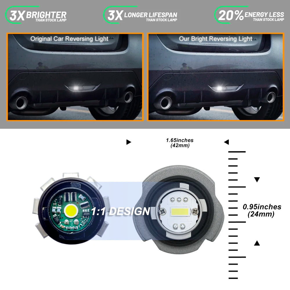 For 2019+ Toyota Corolla E210 Yaris XP210/GR Yaris/Yaris Cross BZ4X Prius Hybrid Hilux LW5B Canbus Led Backup Reverse Light Bulb