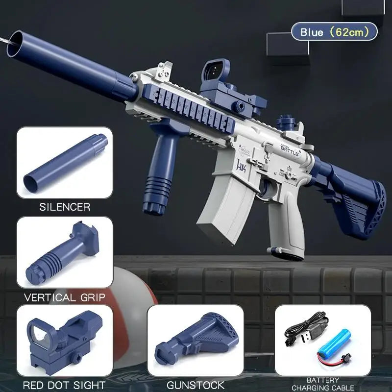 M416 Electric Water Gun — Auto Light-Up Summer Pool Toy