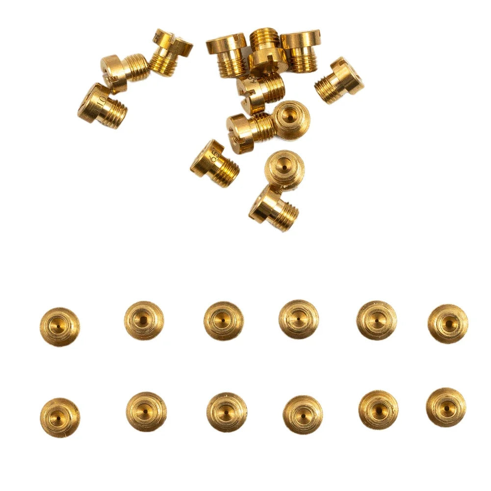 25Pcs Main Jet 55-115 M6 For Dellorto & For Mikuni Carburetors 6mm Main Jets Set Carburetor Injector Nozzle Replacement