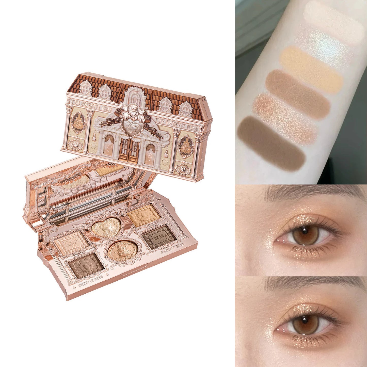Flower Knows 2026 Bunny Garden Makeup Palette – Cute Rabbit Eyeshadow, Blush & Highlight All-in-One