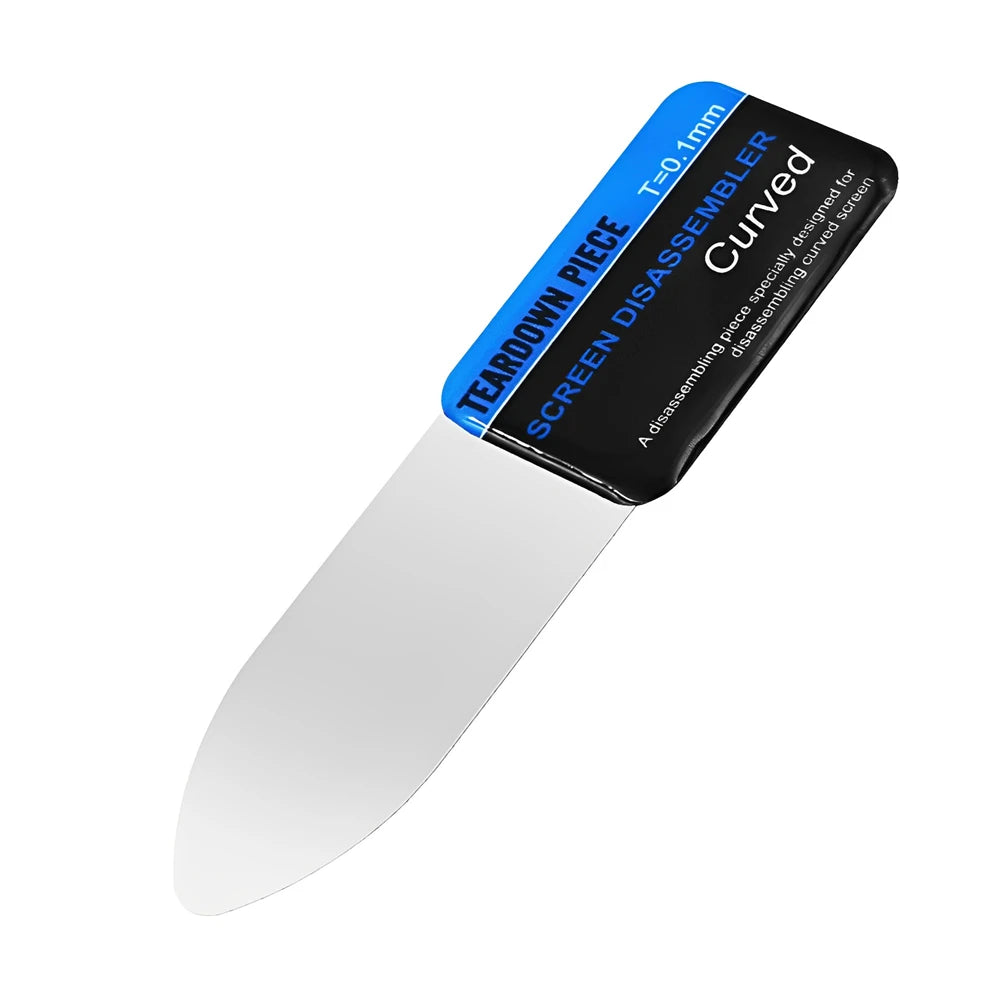 1-20Pcs Mobile Phone Curved LCD Screen Spudger Opening Pry Card Tools Ultra Thin Flexible Mobile Phone Disassemble Steel Metal