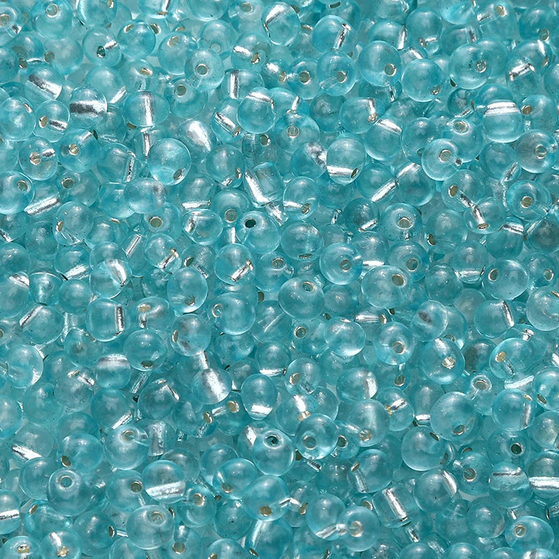 110pcs 4mm Silver Lined Seed Beads Water Drop Shape Czech Glass Beads For DIY Jewelry Making Crafts Charms Bracelets Accessories