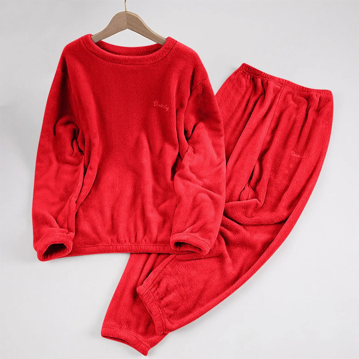 Women's Coral Fleece Pajama Set - Loose Two-Piece Loungewear - photo 10