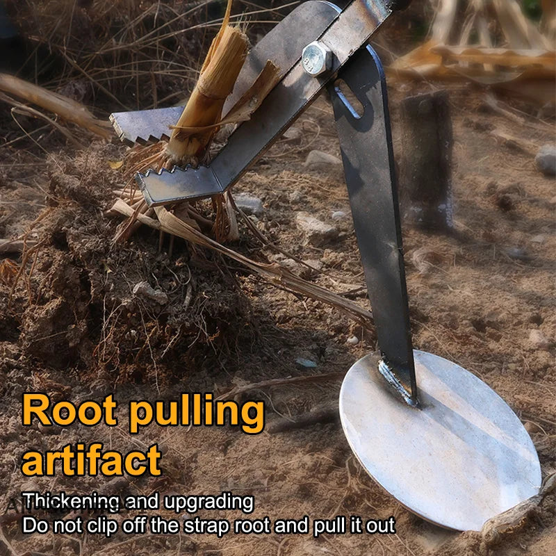 【E】Heavy-Duty Root Remover Garden Tool Designed For Efficient Manual Plant Root Removal Of Corn Stalks And Soybean Root