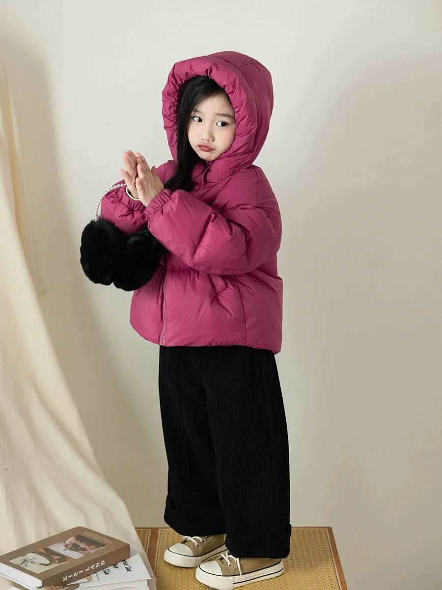 Kids Hooded Puffer Coat - Padded Winter Jacket for Ages 3-12 - photo 2