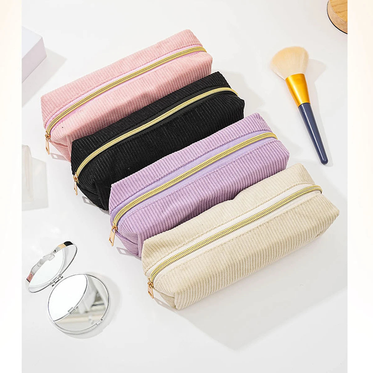 1pc Pencil Case Solid Color Pencil Case school supplies Large Capacity Pencil Case Stationery Bag Pencil Case School Pencil Case