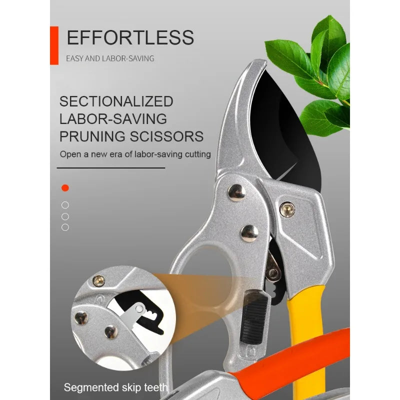 Ergonomic Pruning Shears SK5 Titanium-Plated Alloy Steel Quick Efficient Cuts Labor-Saving Spring  Garden Fruit Harvesting Tools
