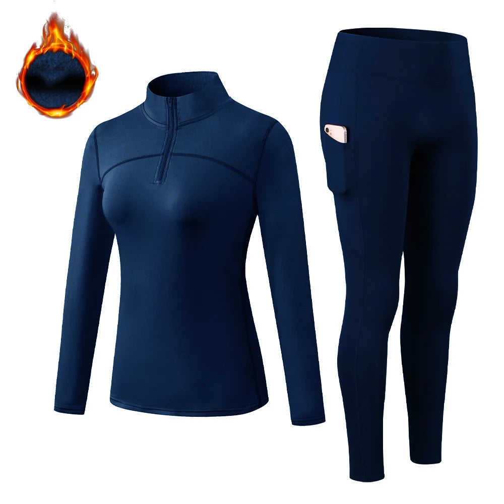 Women's High Collar Thermal Set - Long Sleeve Top & Long Johns - photo 11